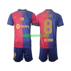 FC Barcelona UCL Font PEDRI 8 Domaći Dječji Nogometni Dres 2024-2025